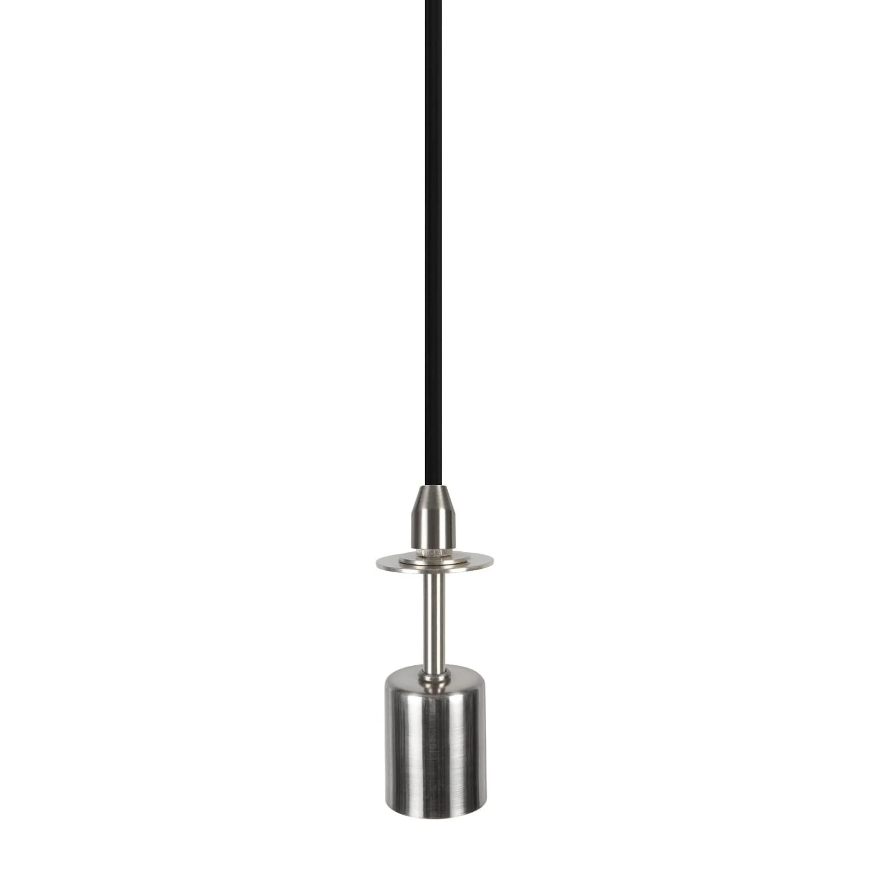 # 71037  One-Light Hanging Pendant Ceiling Light with Transitional Hardback Drum Fabric Lamp Shade, Grey Linen, 14" W