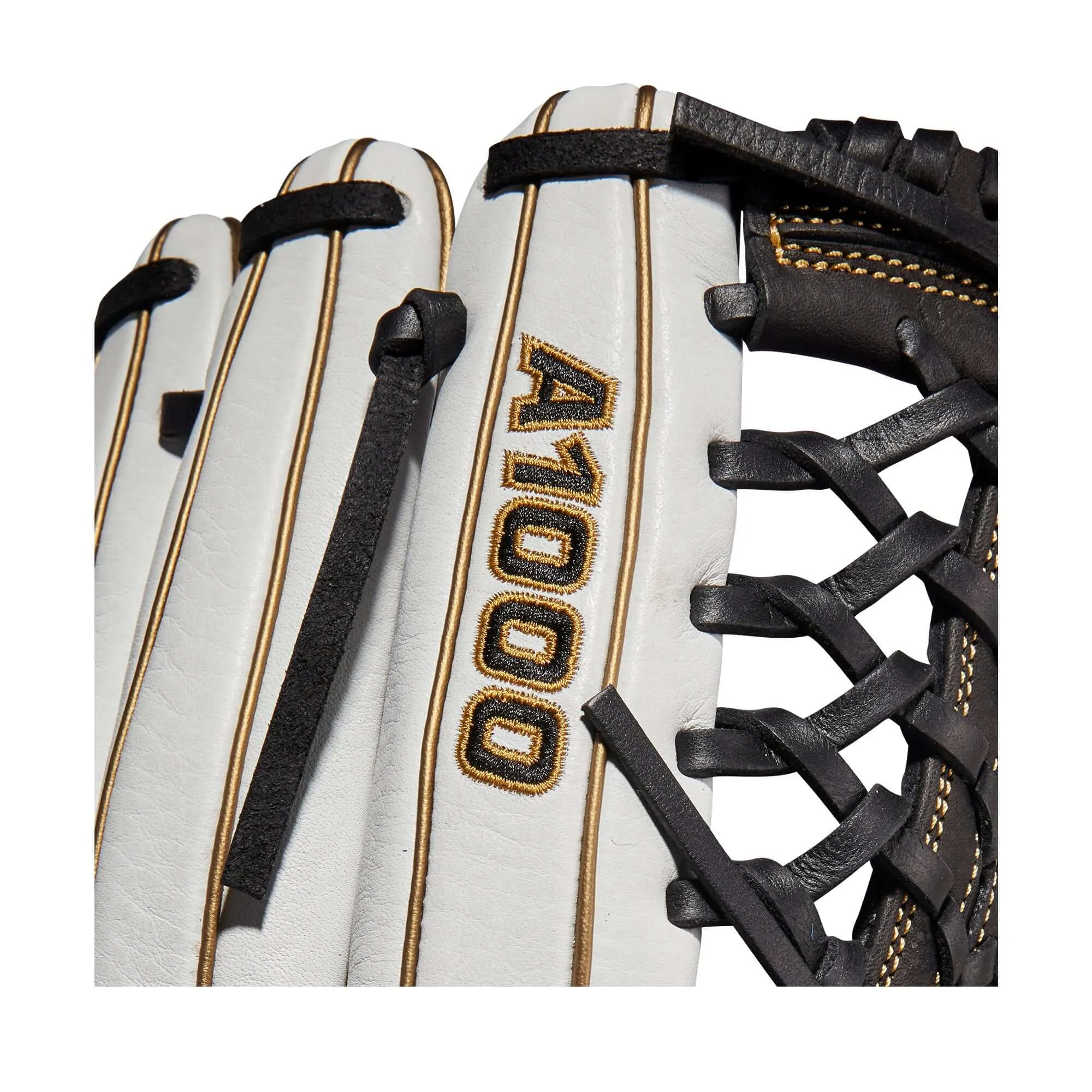 Wilson A1000  Fastpitch T125 LHT 12.5 White/White/Black & Blonde